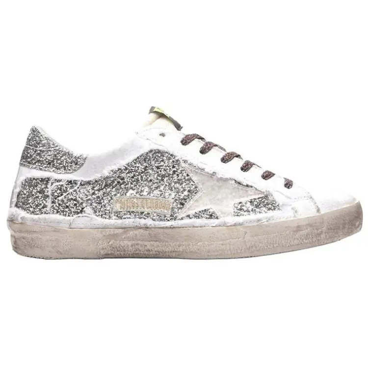Кроссовки для скейтбординга Super-Star, мужские, низкие, серебристые Golden Goose — фото 2