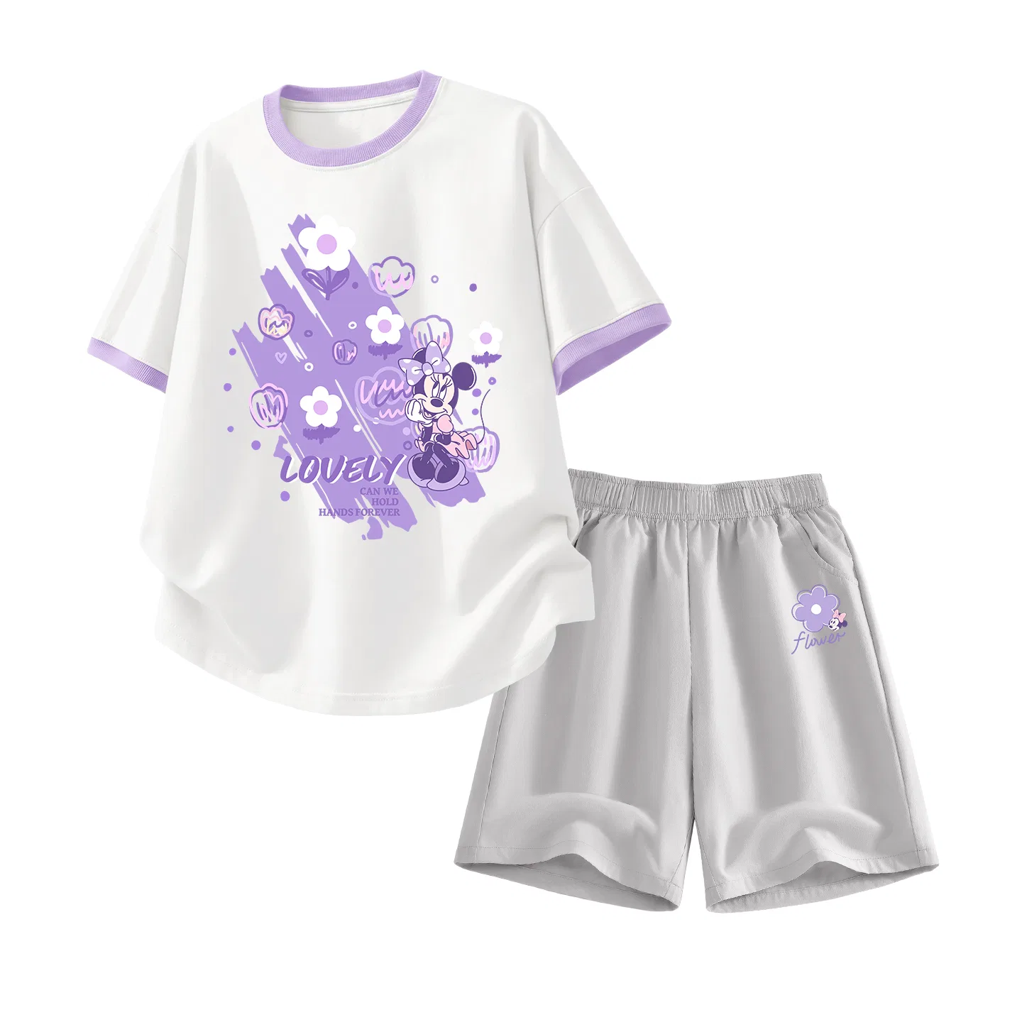 Детский спортивный костюм Disney Casual Sportswear бело-фиолетовый