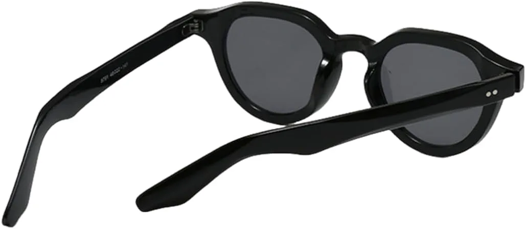 

Модные солнцезащитные очки для мужчин и женщин, повседневные, для путешествий, с защитой от УФ-излучения UV400, овальной формы UATXTAU, Black Transparent