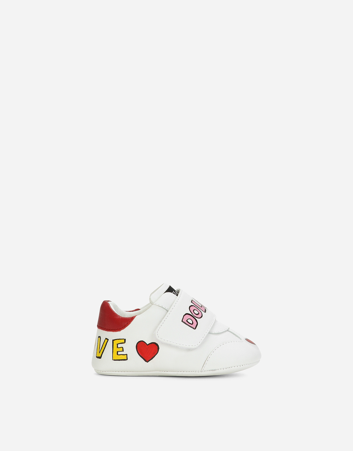 

Кожаные кроссовки из наппы с принтом Dolce&Gabbana, мультиколор