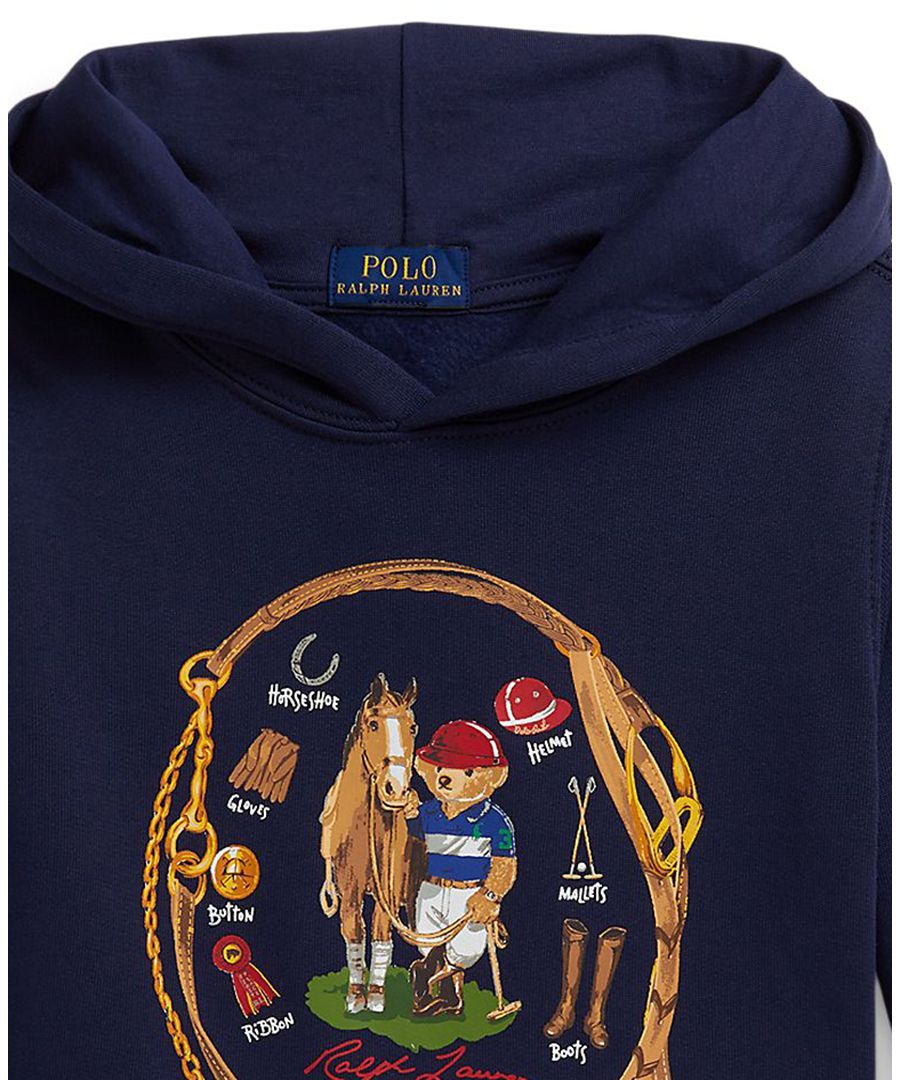 Флисовая толстовка Polo Bear для мальчиков 2-7 лет Polo Ralph Lauren, Bear Newport Navy — фото 3
