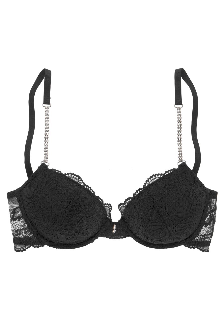 

Бюстгальтер на косточках LASCANA Push-up Bra, черный