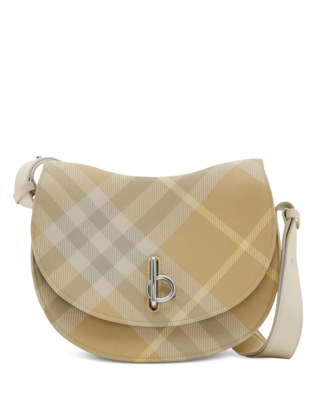 

Клетчатая сумка Rocking Horse среднего размера BURBERRY, нейтральный