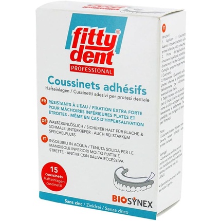 

Dectra Pharm Адгезивные протезные подушечки - Упаковка из 15 шт Fittydent