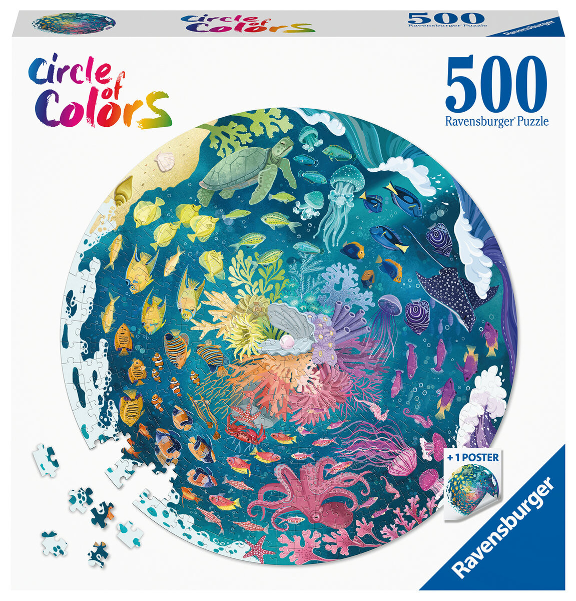 

Ravensburger, пазл, Цветовая палитра, Океан, 500 шт.