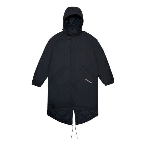 

Куртка down long trench coat 'black' Converse, черный