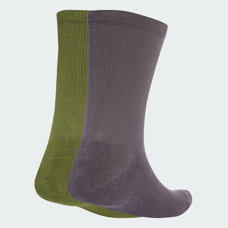Носки ADIDAS ORIGINALS Two-toned Crew 2 Pairs, Basalt grey/Green — фото 2