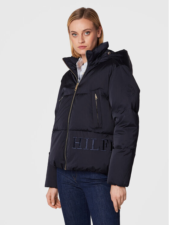 

Пуховик стандартного кроя Tommy Hilfiger, синий