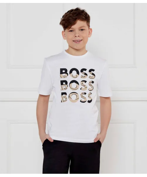 

Футболка Regular fit Boss Kidswear, белый