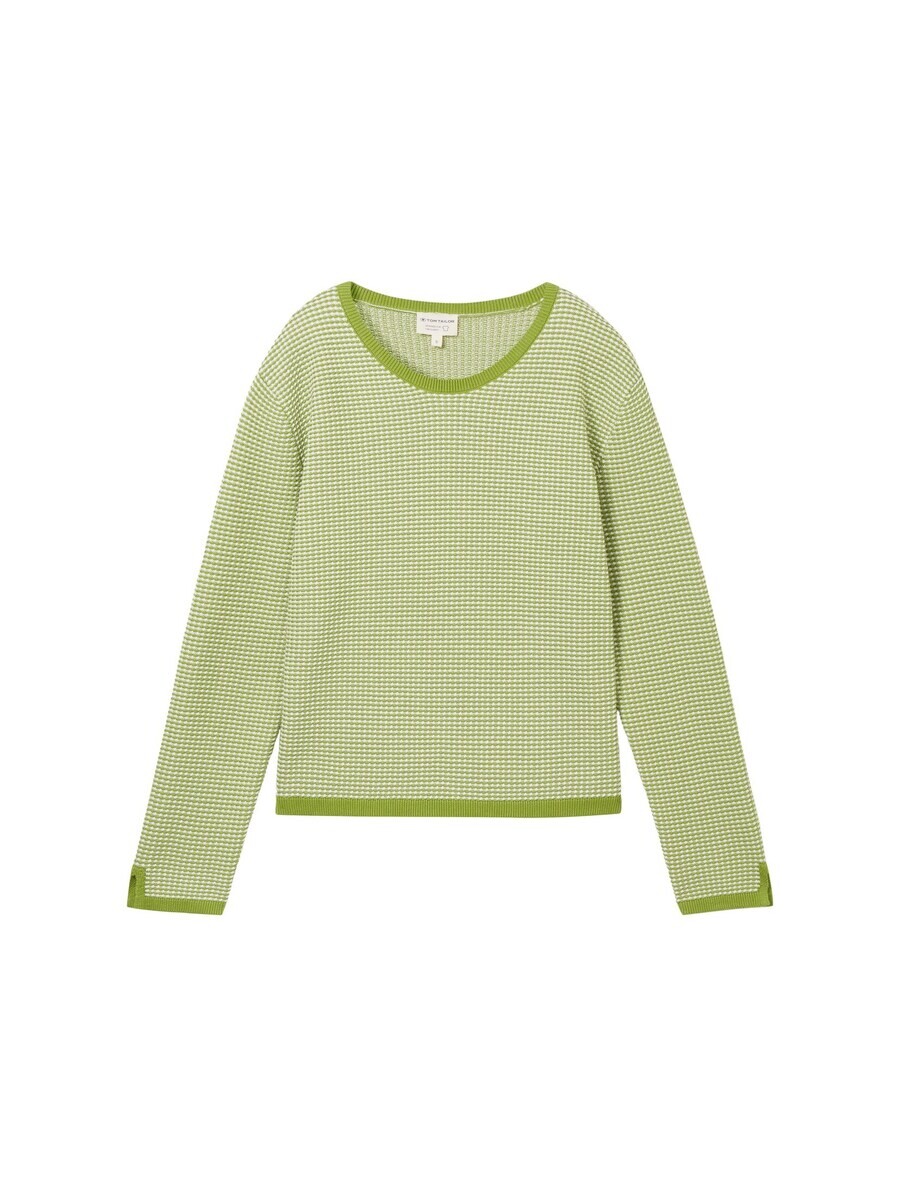 

Тонкий вязаный свитер TOM TAILOR Sweater, светло-зеленый