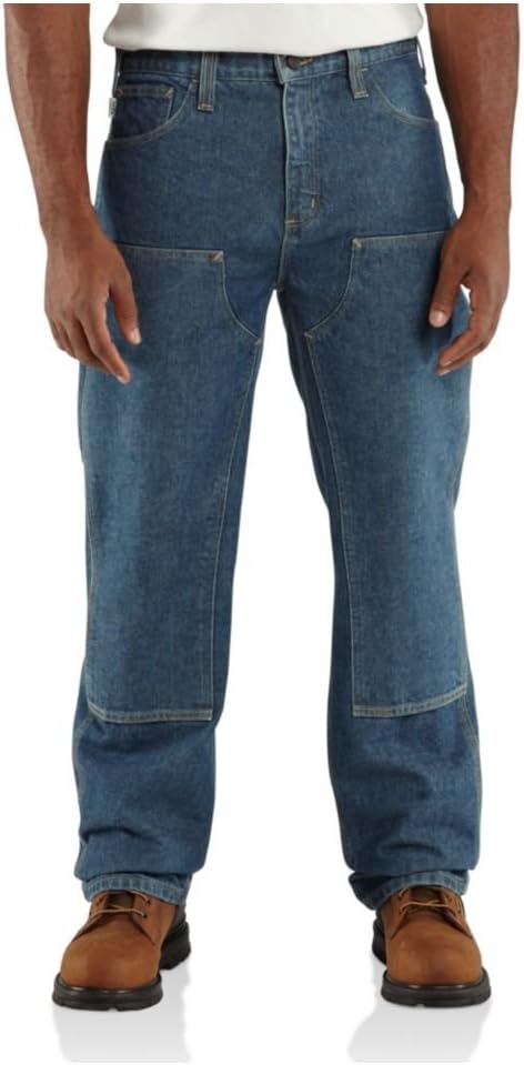 

Carhartt мужские огнестойкие рабочие джинсы с двойной передней частью, Midstone