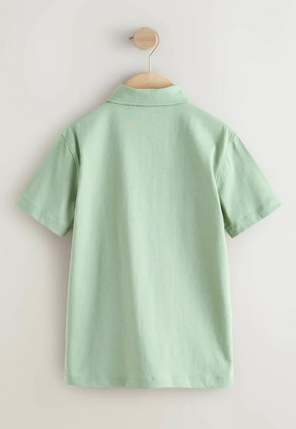 Рубашка-Поло с коротким рукавом стандартного кроя Next, Light Green — фото 4