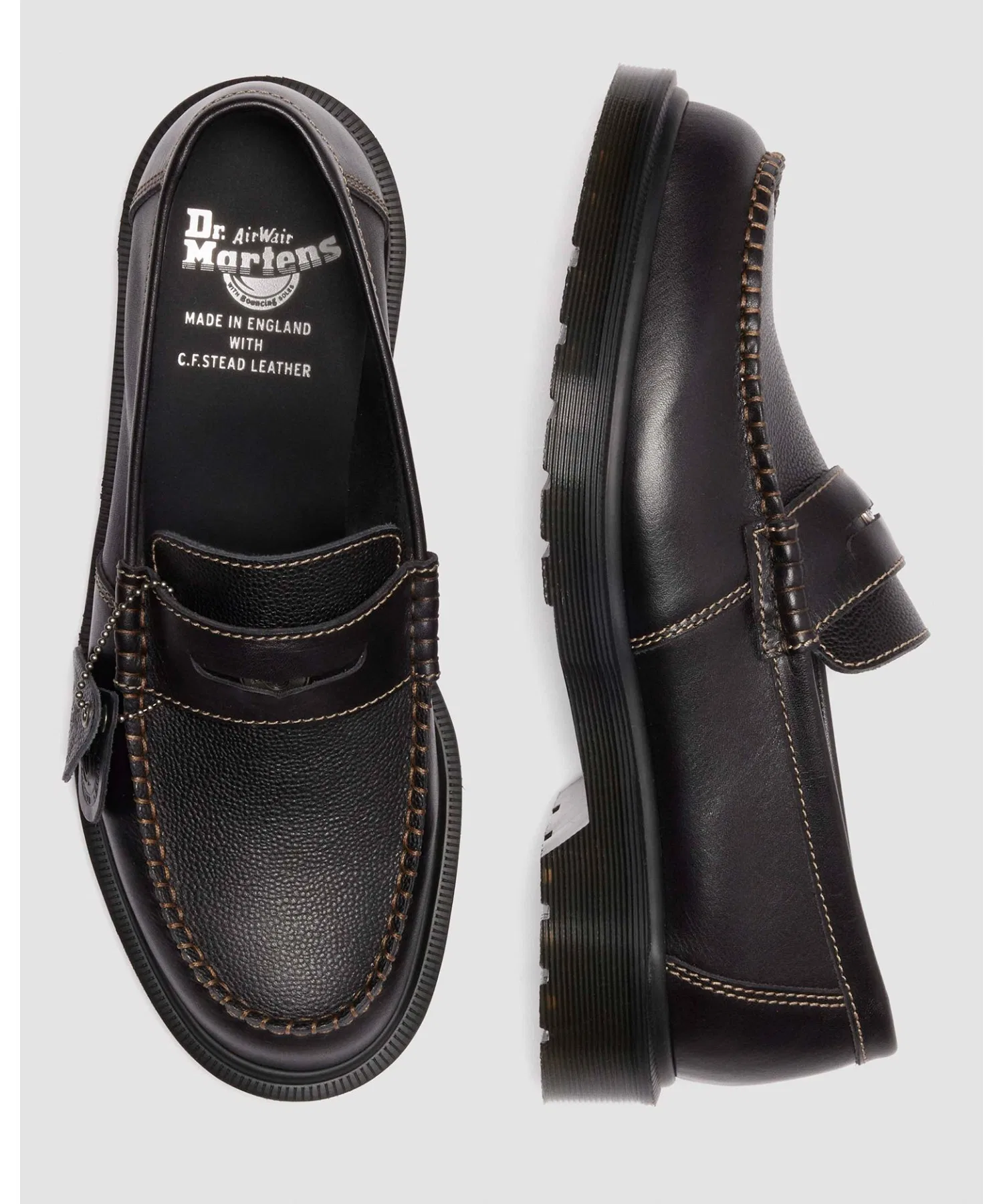 Унисекс лоферы Dr. Martens MIE PENTON из натуральной кожи чёрные — фото 2