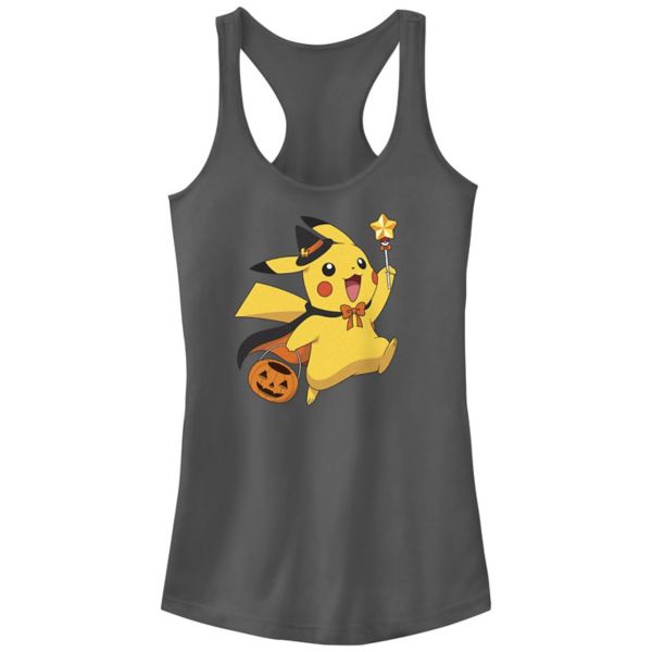 

Детская майка-борцовка Pokemon Pikachu с принтом "Сладость или гадость" Licensed Character, серый