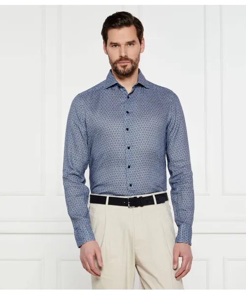 

Льняная рубашка Slim fit Stenströms, синий