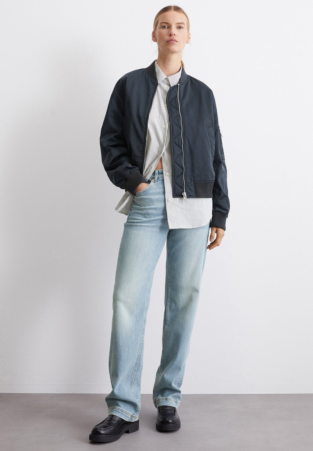 

Куртка-бомбер AVIATOR-STIL REGULAR Marc O'Polo, синий