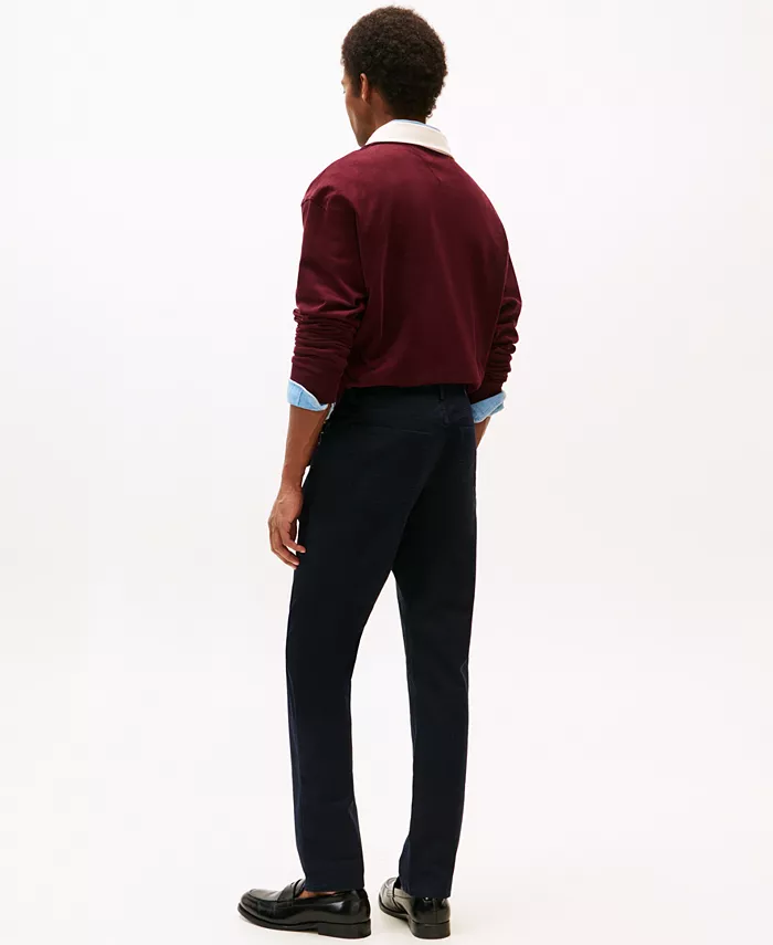 Мужские брюки Denton Slim-Straight Five-Pocket с эластичным твилом Tommy Hilfiger, синий — фото 2