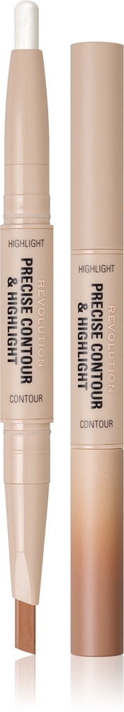 

Двухцветный контурный карандаш для точного контура и выделения Makeup Revolution, atspalvis light 1,45 гр