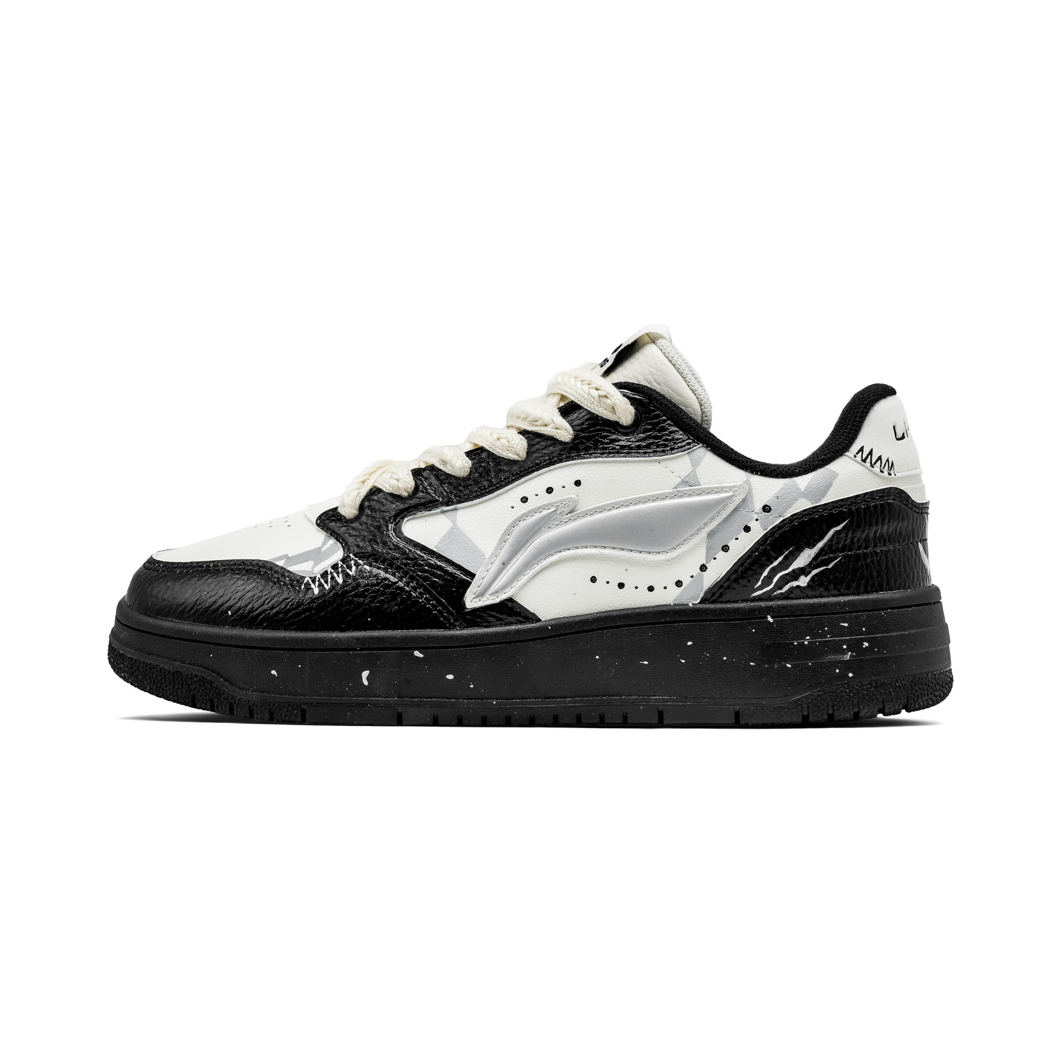 

Мужские низкие кроссовки для скейтбординга Tianji с мягкой амортизацией и износостойкостью LINING, белый