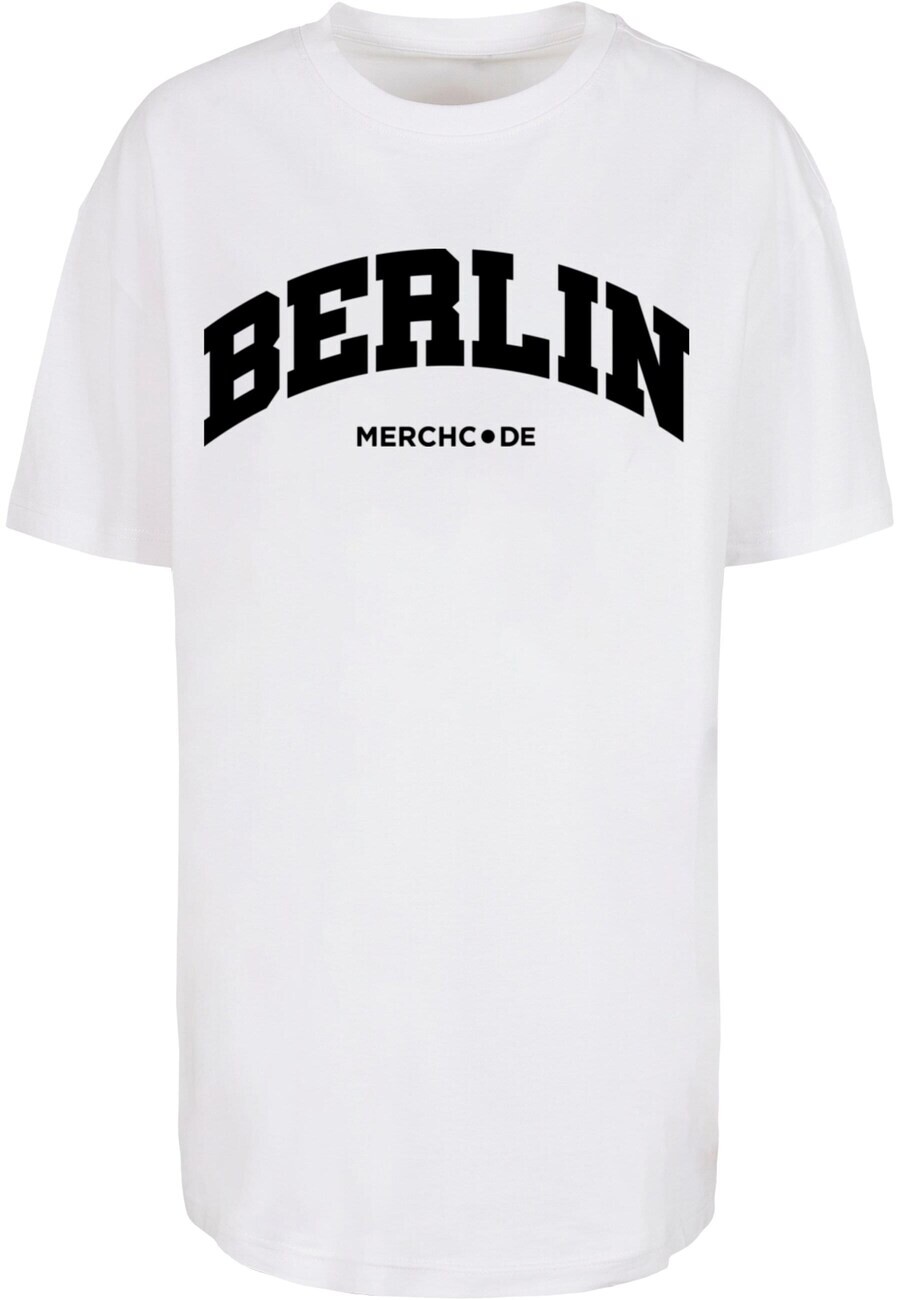

Топ оверсайз Merchcode Oversized Shirt Berlin Wording, белый