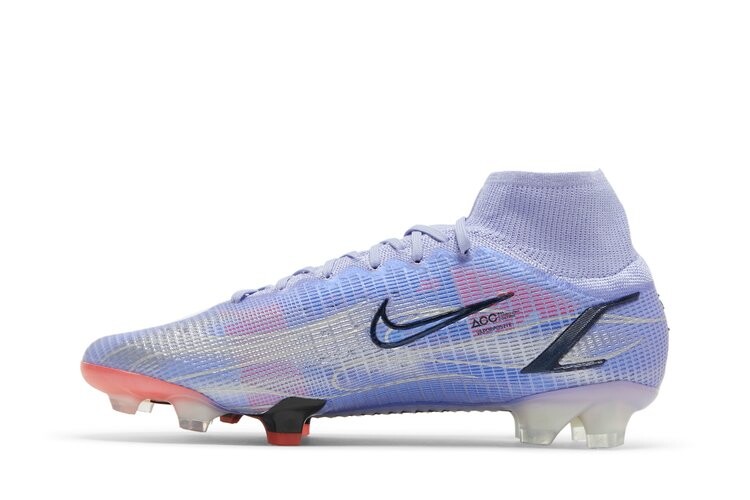Кроссовки Nike Kylian Mbappé x Mercurial Superfly 8 Elite, фиолетовый — фото 3