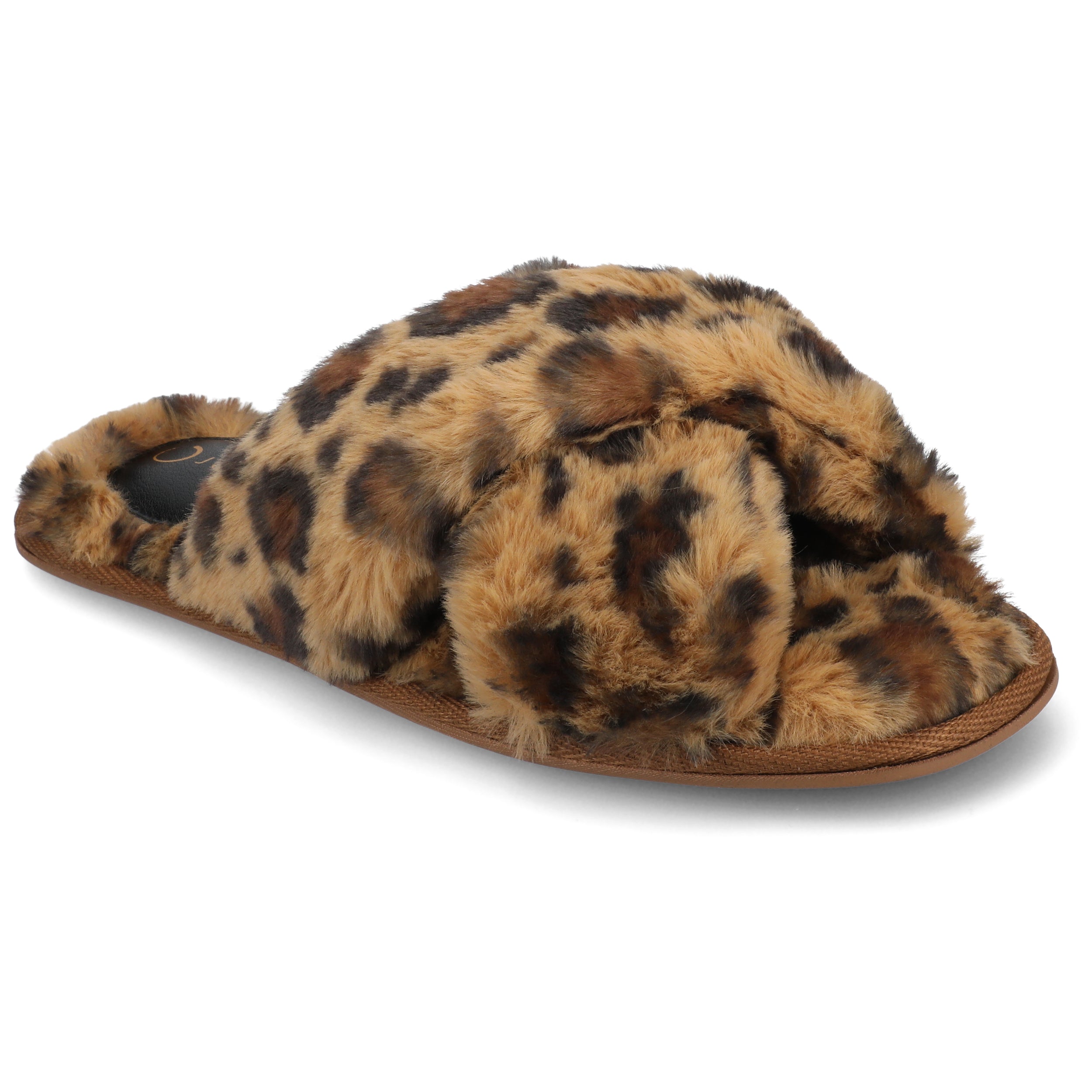 Женские тапочки Journee Veedia, цвет leopard