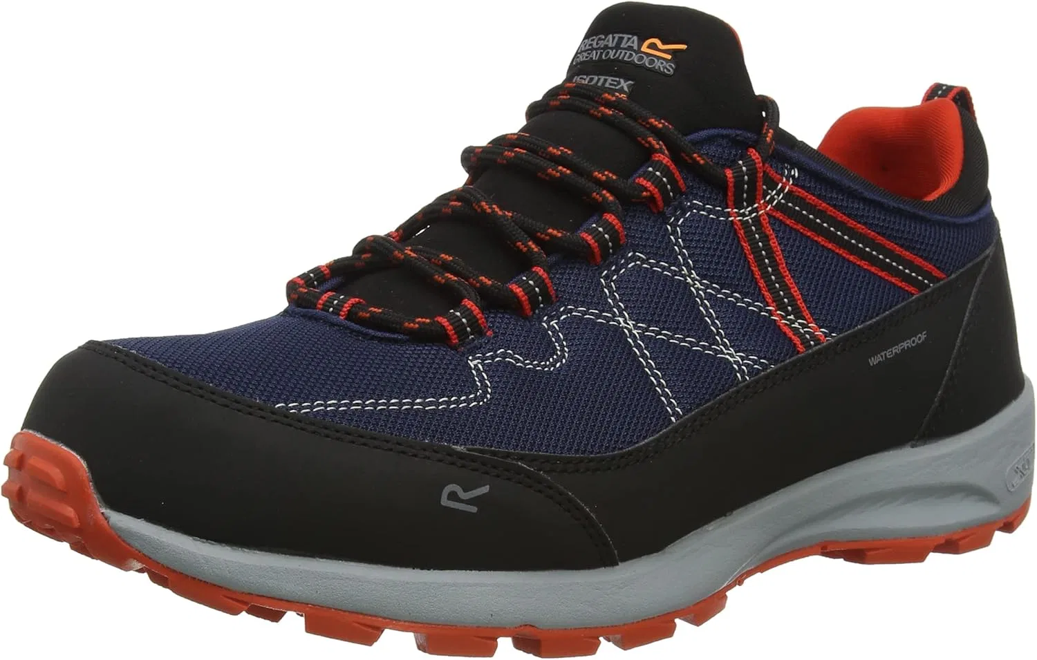 Мужские низкие прогулочные туфли Regatta Samaris Lite, Moonlight Denim Orange