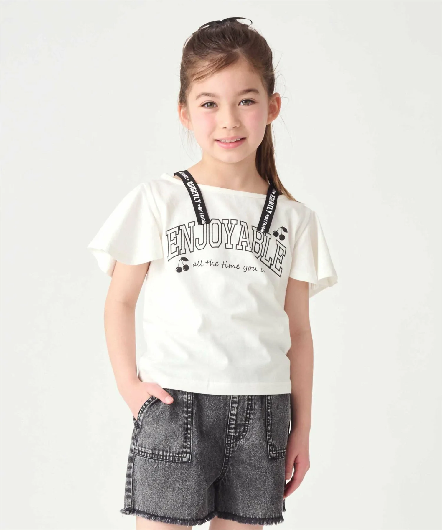 Футболка с короткими рукавами и логотипом Ever Closet, off white