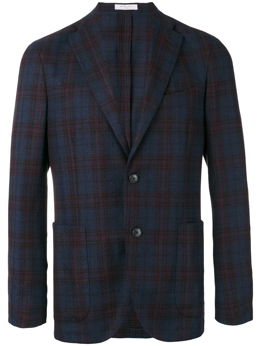 

Блейзер в клетку Boglioli, синий