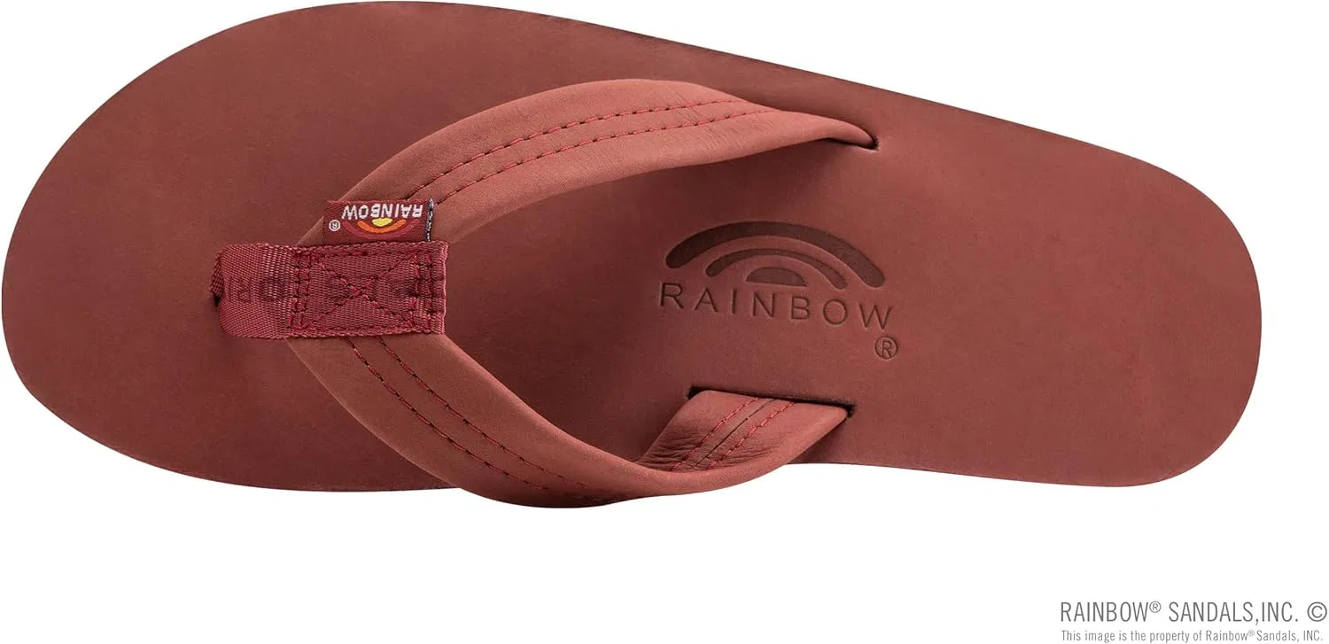 Мужские сандалии Rainbow из двухслойной кожи с поддержкой свода стопы Rainbow Sandals, 2-Cognac — фото 3