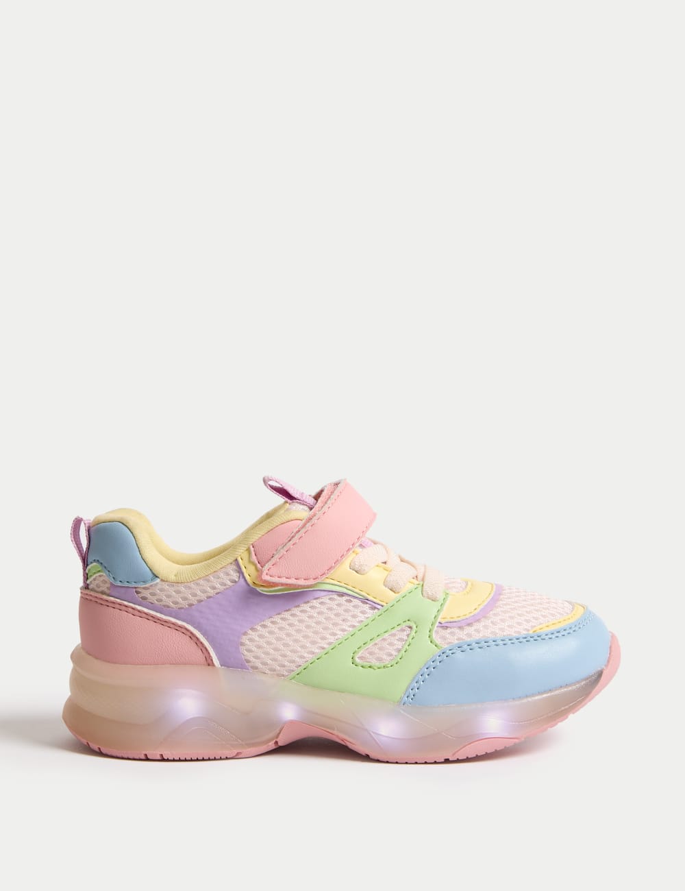 

Кроссовки детские Freshfeet Light-Up Marks & Spencer, светло-розовый микс