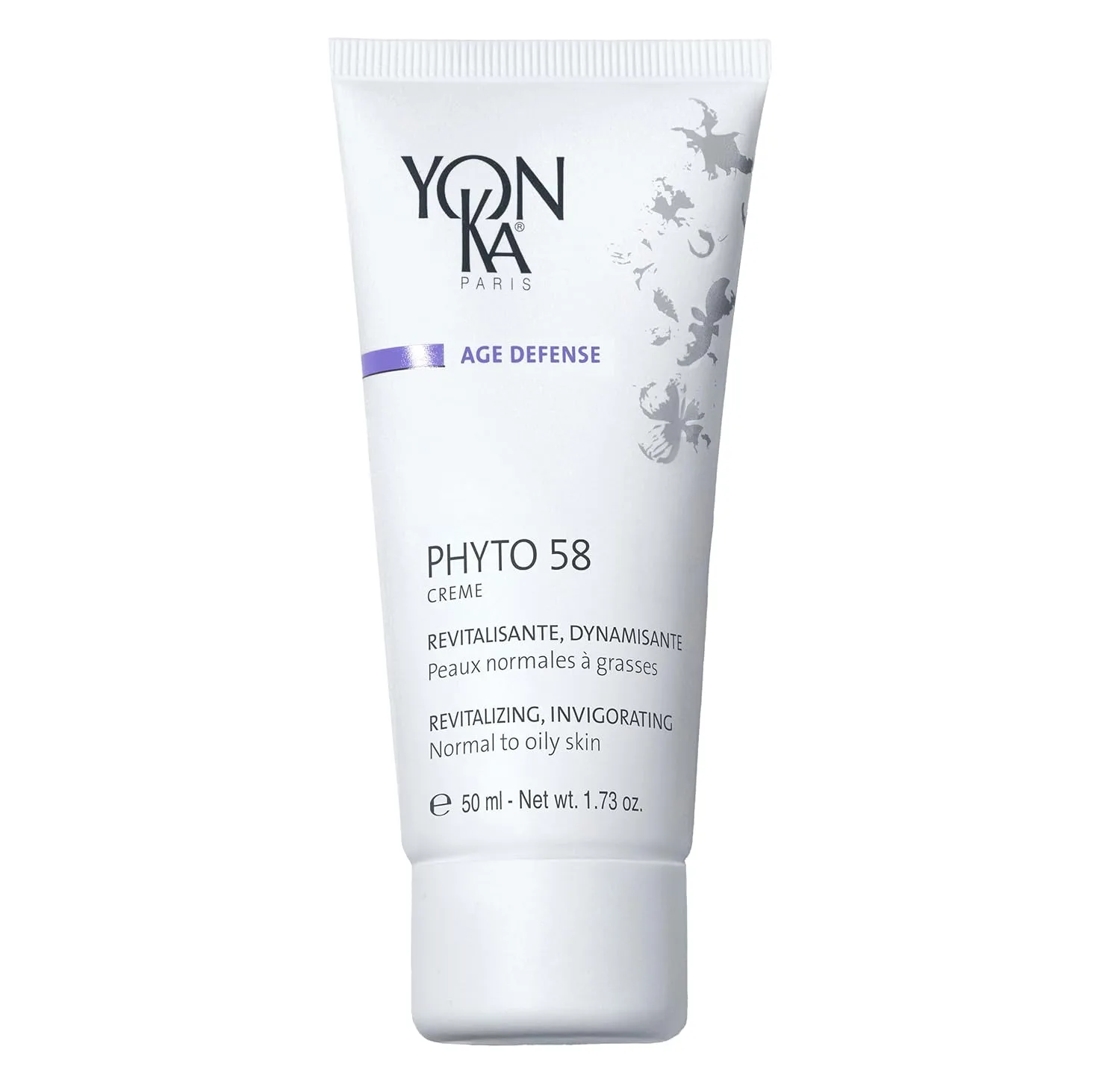Ночной крем Yon-Ka Phyto 58 PNG | Антивозрастной увлажняющий крем для лица с витамином Е для нормальной и жирной кожи | Ночное средство против морщин, сужающее поры и оживляющее кожу | 1,73 унции Yonka
