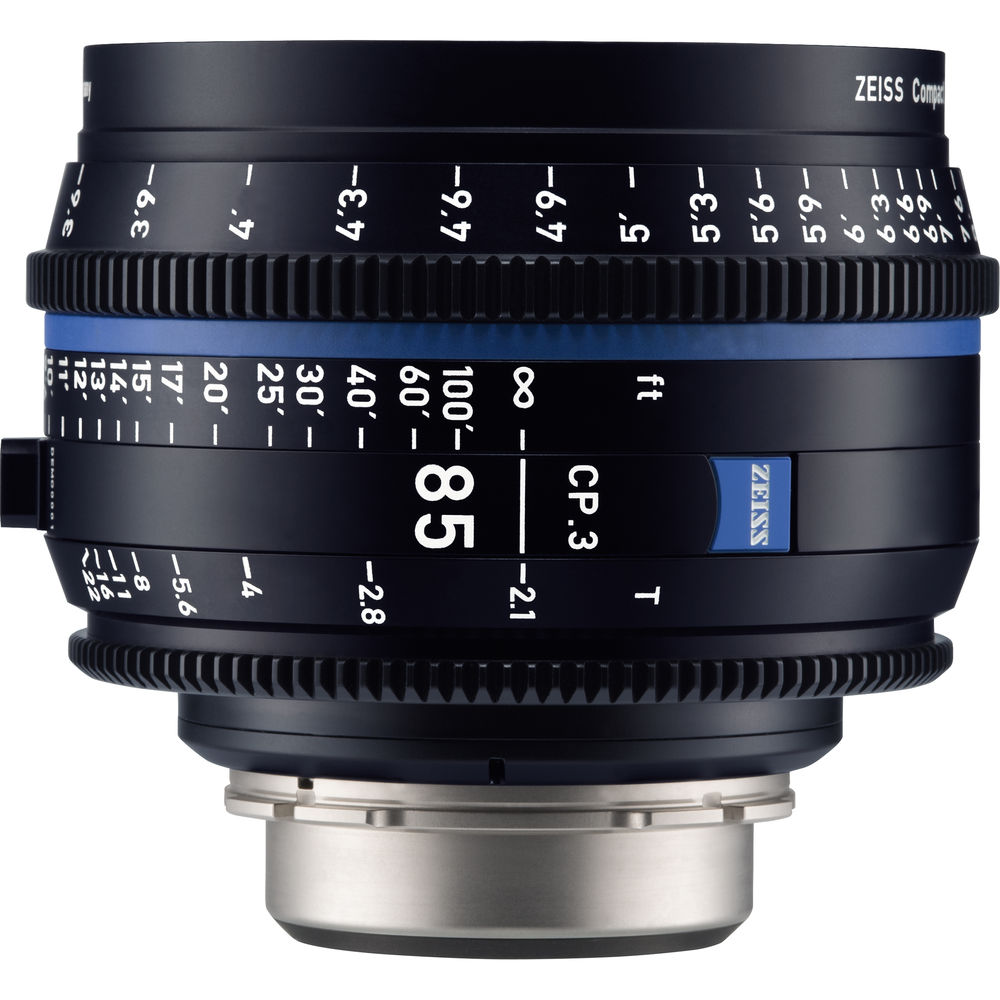 

Компактный фиксированный объектив ZEISS CP.3 85 мм T2.1 (крепление Canon EF, ножки)