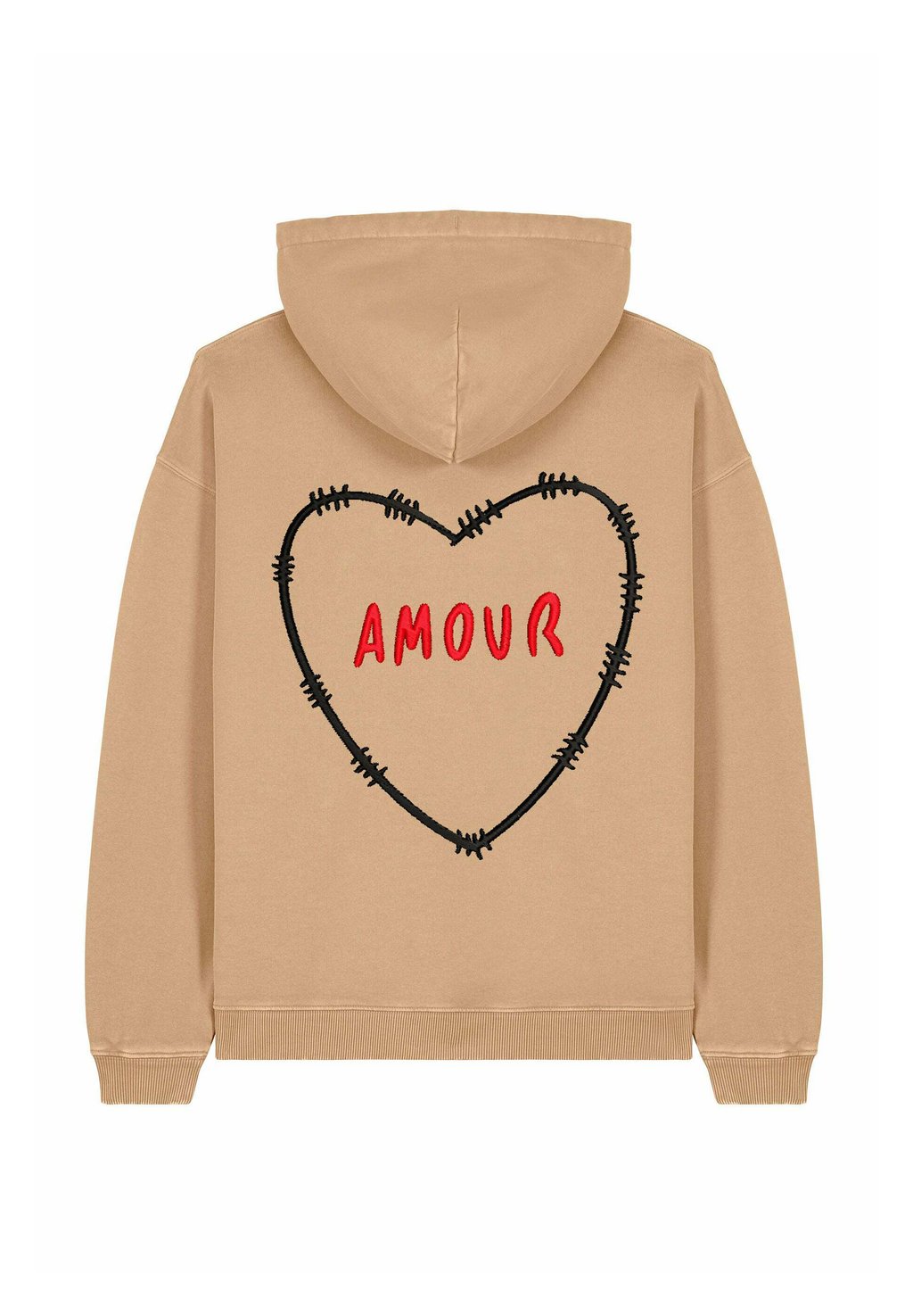 

Толстовка AMOURBROD BACK PRINT VINTAGE UNISEX HEAVYWEIGHT - Hoodie Mira Paris, бежевый