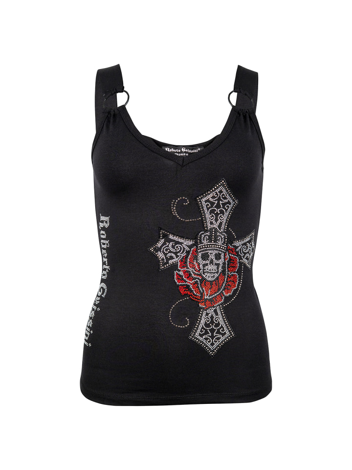 

Roberto Geissini Топ с изображением розового черепа