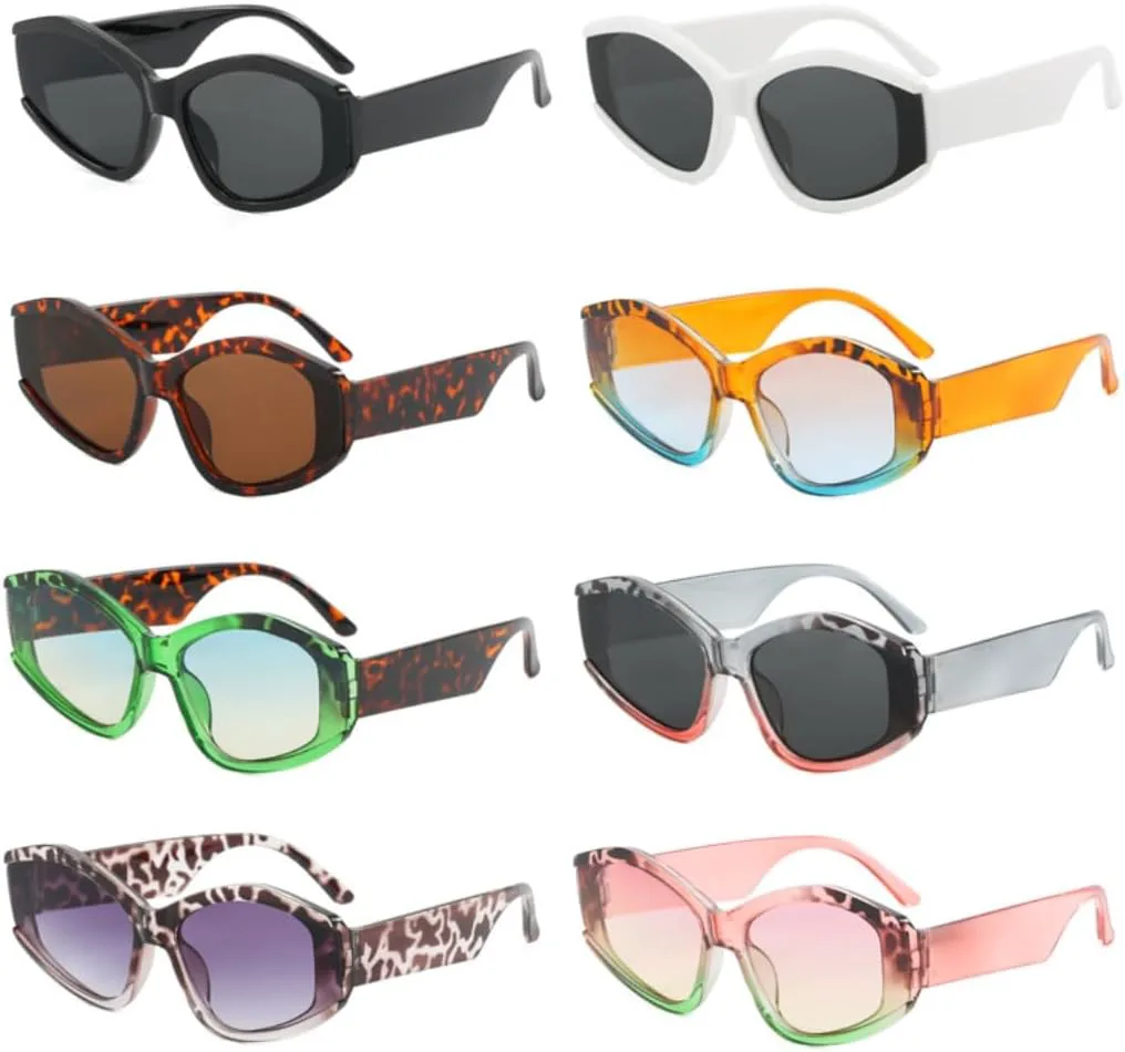 

Солнцезащитные очки с защитой UV400 | Линзы цвета «кошачий глаз» | Для женщин и мужчин, для занятий спортом на открытом воздухе и вождения DSVIGF, Leopard Gray