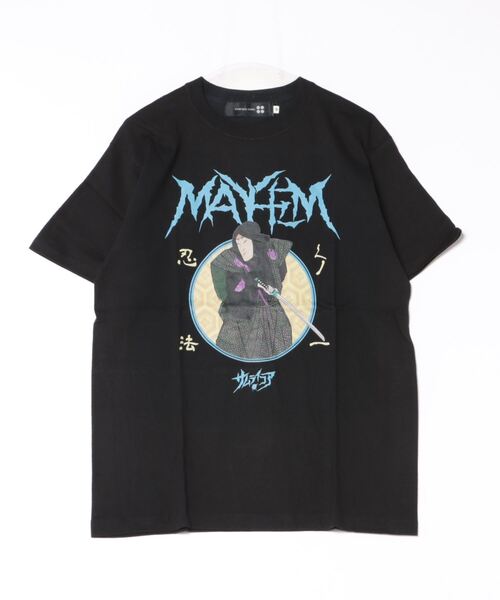 

Футболка графическая, принт "SAMURAI CORE x MAYHEM", черная