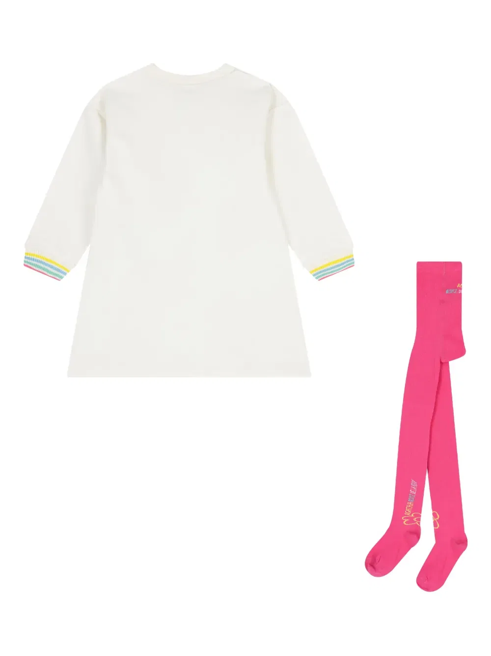 Комплект из платья и колготок с принтом Agatha Ruiz De La Prada, белый — фото 2