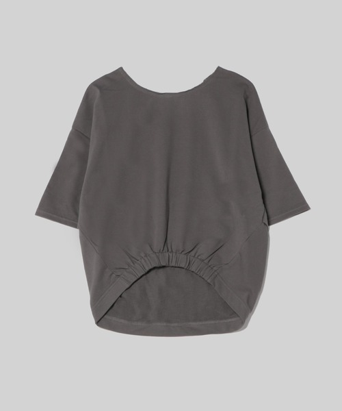 

Футболка с рукавами 3/4 и круглым вырезом Audrey and John Wad, угольно-серый