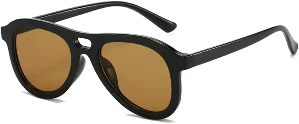 

Солнцезащитные очки с защитой UV400 | Двойные перемычки, цветные линзы | Для женщин и мужчин, для занятий спортом на открытом воздухе и вождения DSVIGF, Black Tea