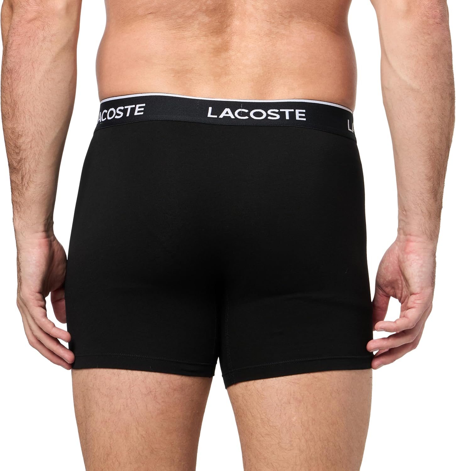 Lacoste мужские хлопковые эластичные боксеры Essentials, 5 шт (Amazon Exclusives), Black/Graphite/Green/Kingdom/Navy Blue — фото 3