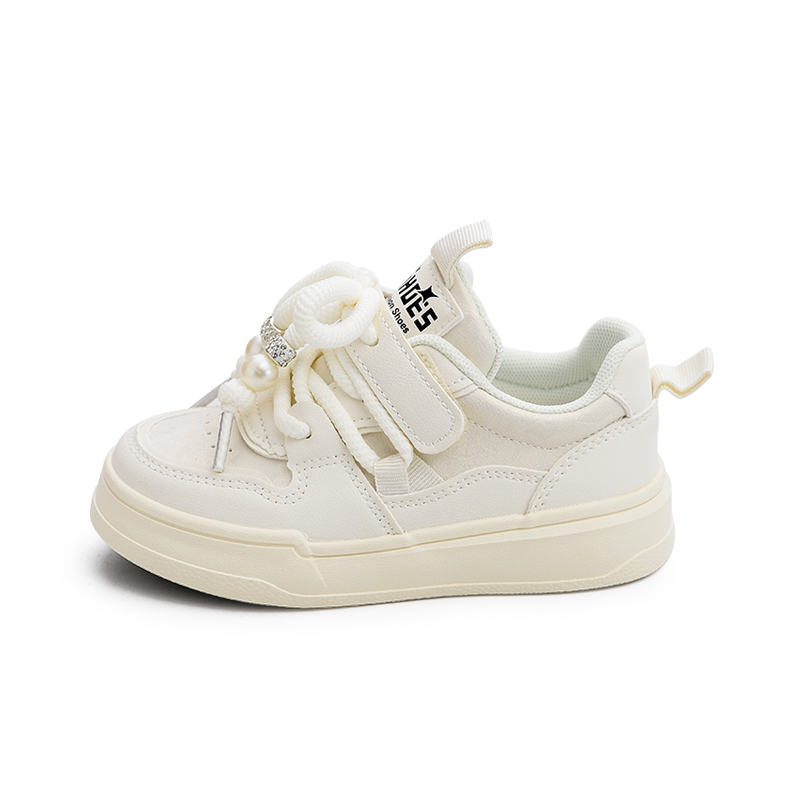 

Антиударные водонепроницаемые низкие детские скейтерские кроссовки Kids' Budding, бежевый