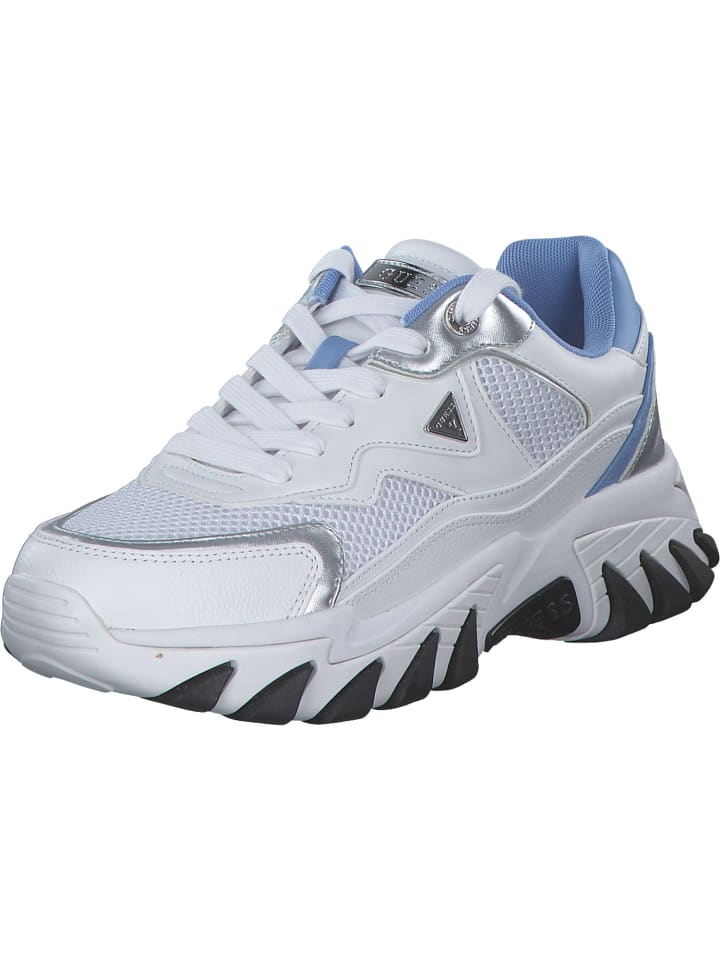 Элегантные туфли на шнуровке Guess, цвет white/blue