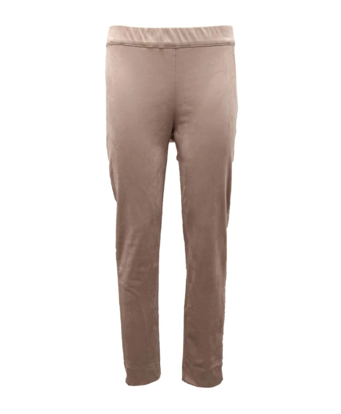 

Брюки из веганской замши с эластичным поясом D.Exterior, серый