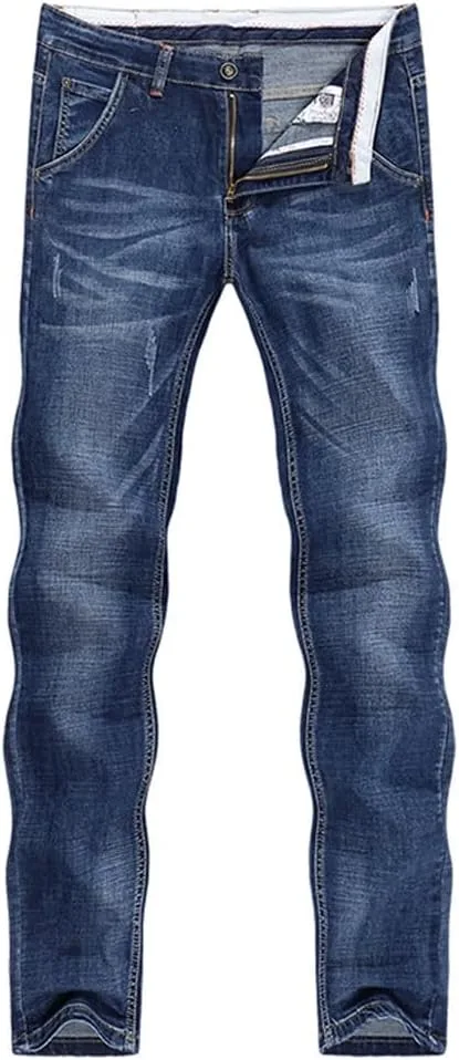 

Тонкие прямые брюки мужские Washed White Denim SIDUFHAOPKLL