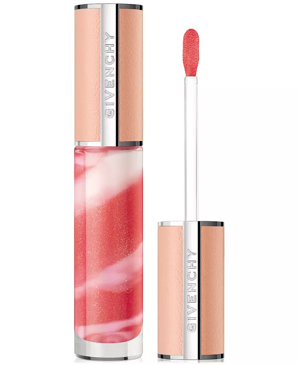 Жидкий бальзам для губ Rose Perfecto Givenchy, 220 luminous pink - sheer coral pink with shimmer