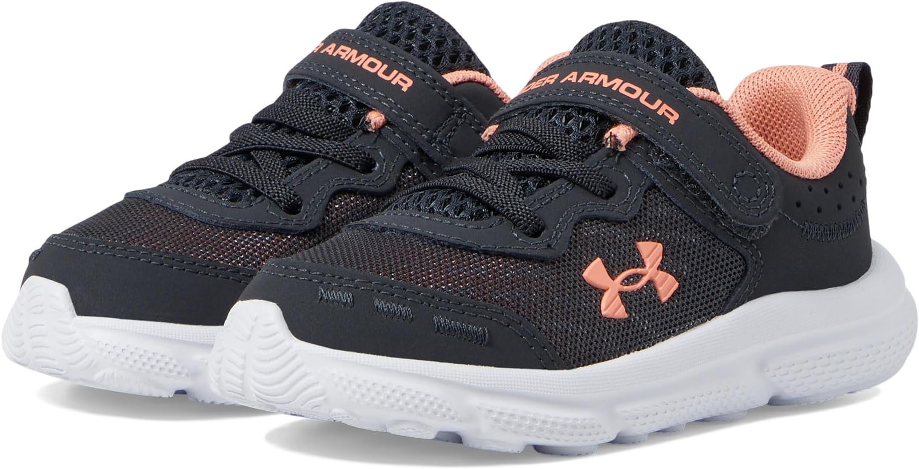 

Кроссовки Under Armour Kids Assert 10 Alternate Closure Sneaker, Anthracite/White/Flare Orange