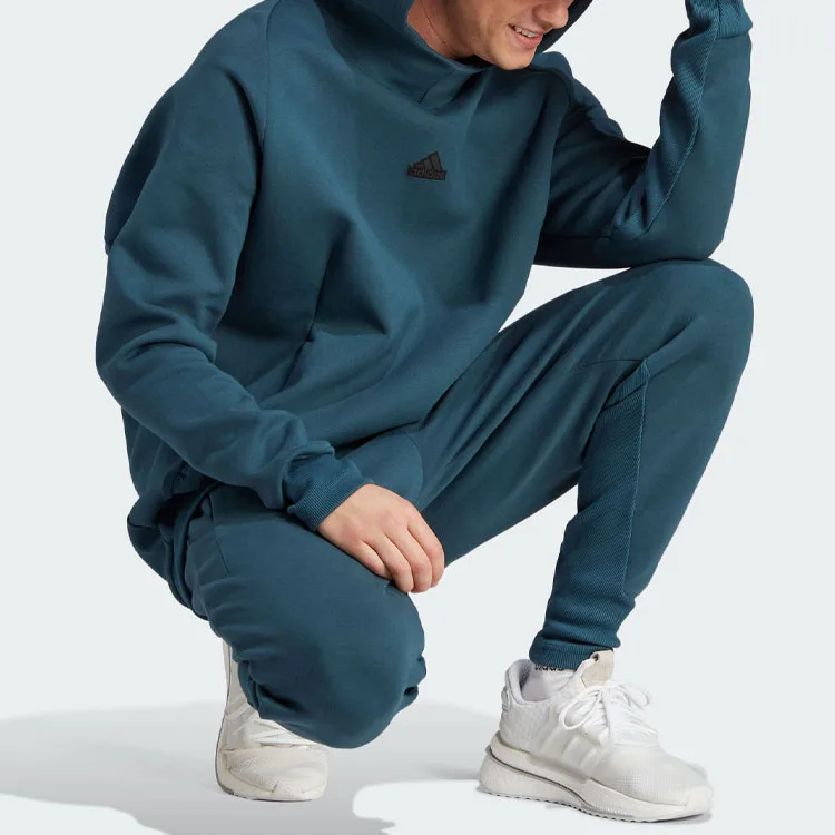 Adidas Толстовка Z.N.E с капюшоном мужская, цвет Arctic Ocean Blue — фото 4