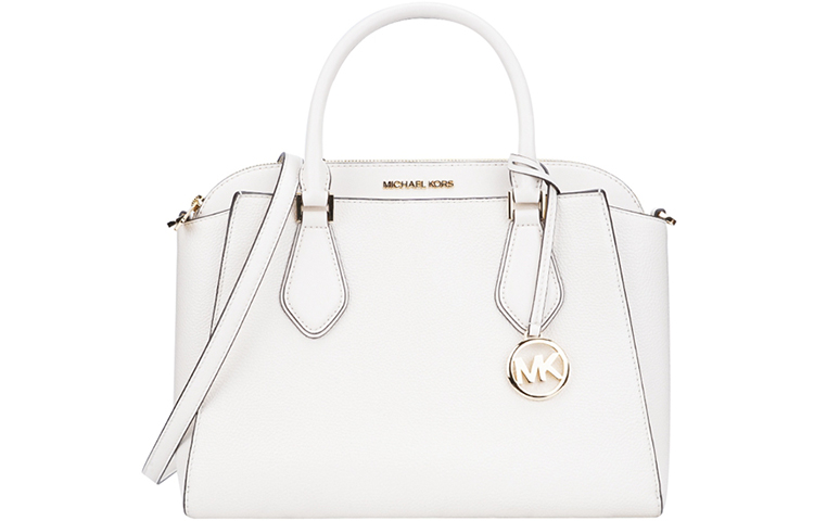 

MK Daria Кожаная 2-в-1 Сумка через плечо Тубус Женская Цвет экрю MICHAEL KORS