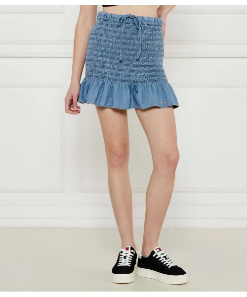 

Юбка из шамбре Tommy Jeans, синий